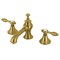 Kingston Brass KC7067TAL Tudor 8" Widespread Bathroom Faucet, Brushed Brass KC7067TAL - alternate 1
